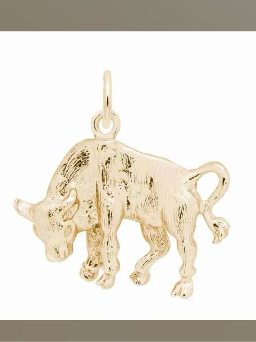 Gold Plated Taurus Zodiac Pendant/Necklace Charm